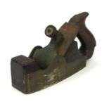 Norris of London rosewood and brass carpenters plane, 21cm long : For Further Condition Reports