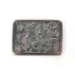 Norwegian David Anderson 925 sterling silver brooch 'reproduced from the Viking period', factory