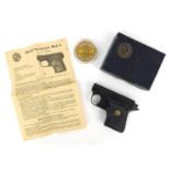Boxed Em-Ge Start pistol model 6, 11cm wide : For Further Condition Reports Please visit www.