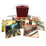 Case of Beatles LP records including US, Help and Hard Days Night : For Further Condition Reports