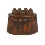 Victorian copper jelly mould initialled C M, impressed marks, 11.5cm high :Request a condition