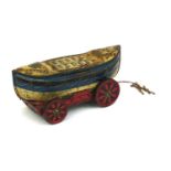 Carr & Co of Carlisle Grace Darling biscuit tin on wheels, 26cm in length