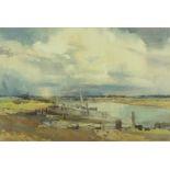 Jack Merriott - Watercolour The Storm Cloud, The Arun Art Centre verso, mounted and gilt framed,