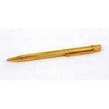 Cartier gold plated ballpoint pen with refill