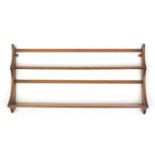 Ercol elm open plate rack, 97cm wide : For further condition reports please visit www.