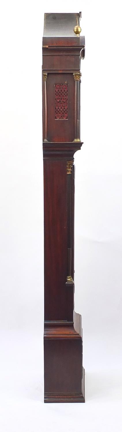 Victorian mahogany longcase clock, with eight day movement, the silvered dial engraved William - Image 7 of 8