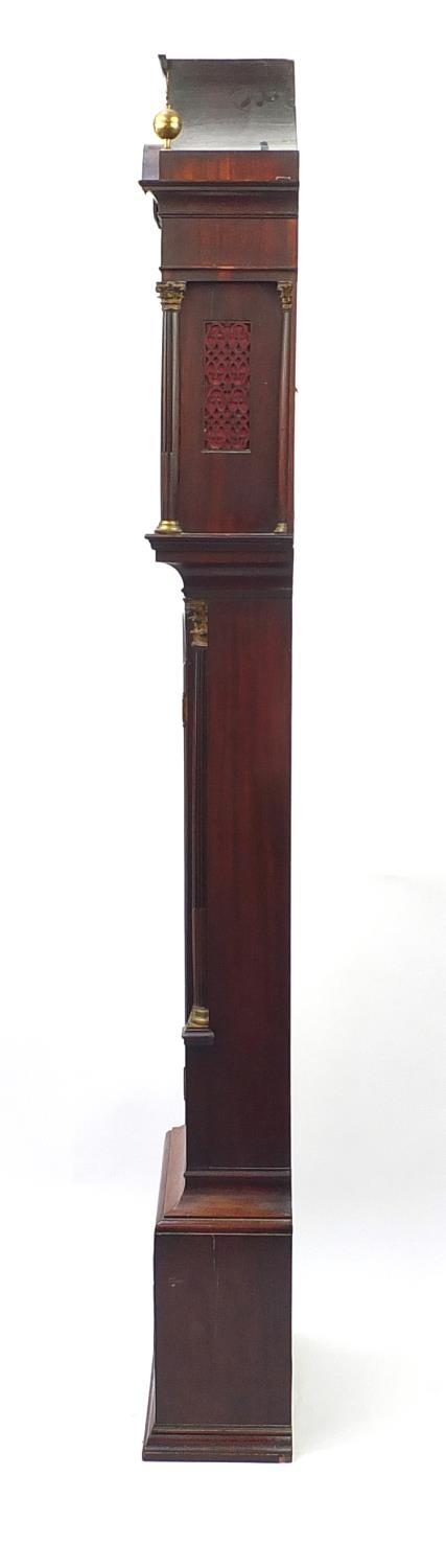 Victorian mahogany longcase clock, with eight day movement, the silvered dial engraved William - Image 5 of 8