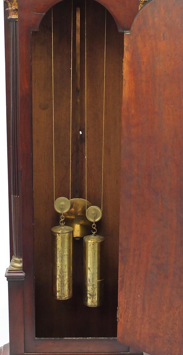 Victorian mahogany longcase clock, with eight day movement, the silvered dial engraved William - Image 4 of 8