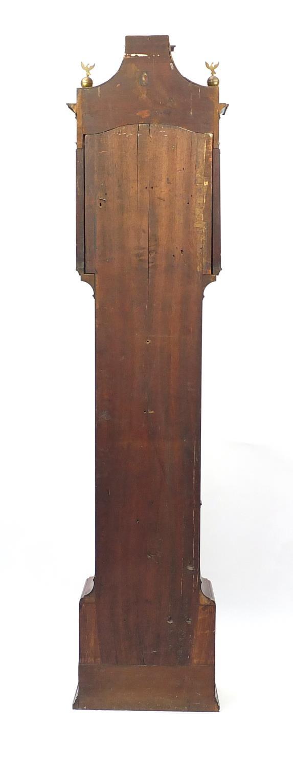 Victorian mahogany longcase clock, with eight day movement, the silvered dial engraved William - Image 6 of 8