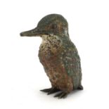 Austrian cold painted bronze Kingfisher, 10cm high : For Further Condition Reports Please Visit