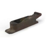 Victorian rosewood and steel smoothing plane, impressed Mills, 30cm in length : For Further