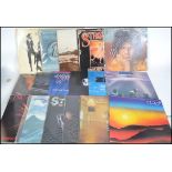 A collection of vinyl long play LP's records to in