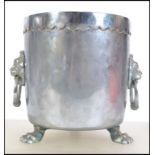 A vintage 20th century silver plated wine cooler b