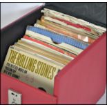 A collection of 45rpm vinyl records dating from the 1960's mainly rock and roll to include Buddy