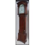 A 19th century Welsh moonphase mahogany longcase grandfather clock the dial marked for Rider.