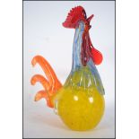 A retro 20th century studio glass Cockerel possibl