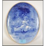 A Doulton Burslem ' Blue Children ' series ware ov