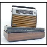 A retro teak affect cased Sony stereo cassette - c