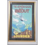 An original 1930's Art Deco travel poster for Tele