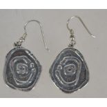 A pair of sterling silver Scottish earri