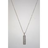 A silver 925 curb linked necklace chain