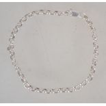 A silver 925 rolo linked christening bra