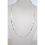 A silver belcher linked 925 necklace cha