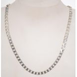 A silver belcher linked necklace chain w
