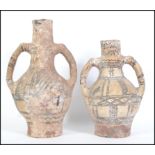 A pair of vintage 20th century rustic Cypriot vase