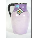 A 1930's Art Deco single handled Lotus jug circa 1