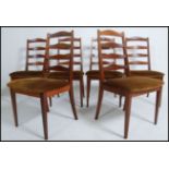 A set of six retro 1970's G Plan teak dining chair