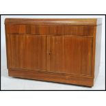 A 20th century Art Deco walnut side cabinet chest