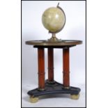 A 20th century Empire revival  terrestrial globe