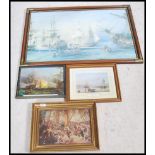 A collection of Nelson - Hms Victory related prints and pictures. To include maritime scenes etc