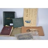 An early 20th century autograph book with many signatures together with other ephemera to include