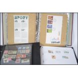 A collection of 2 stamp albums to include British and commonwealth, European and worldwide mainly