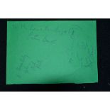 R.E.M - All four band members signatures from the