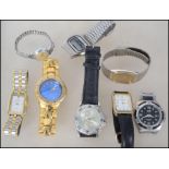 A collection of vintage and retro watches to include several makers such as Hermes.