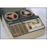 A vintage mid 20th century cased portable Reel to Reel tape recorder / player by Stella.