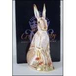 A Royal Crown Derby paperweight, Midsummer Hare, f