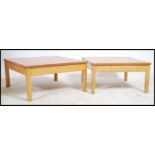 A near pair of 20th century Ercol beech and elm wo