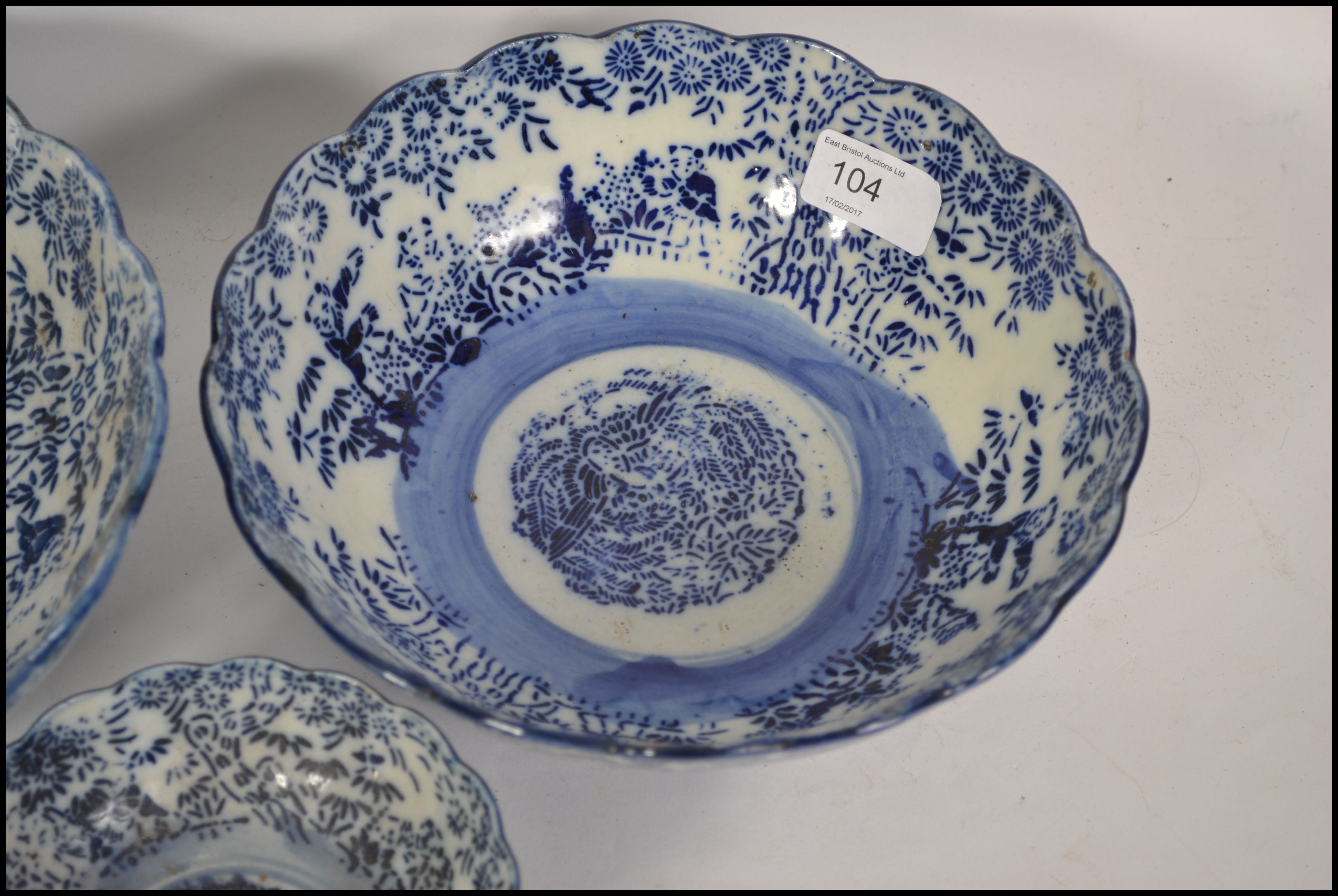 Three 19th / 20th century Chinese blue and white g - Image 4 of 6