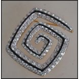 A contemporary Swarovski ladies crystal brooch in