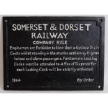 SOMERSET & DORSET SIGN