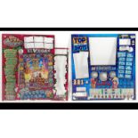 Two 20th century glass panelbacks from fruit gaming machines the first Viva Las Vegas The