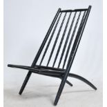 An original 1950's ' Congo ' chair by Alf Svenssen for Haga Fors of Sweden. The chair made of