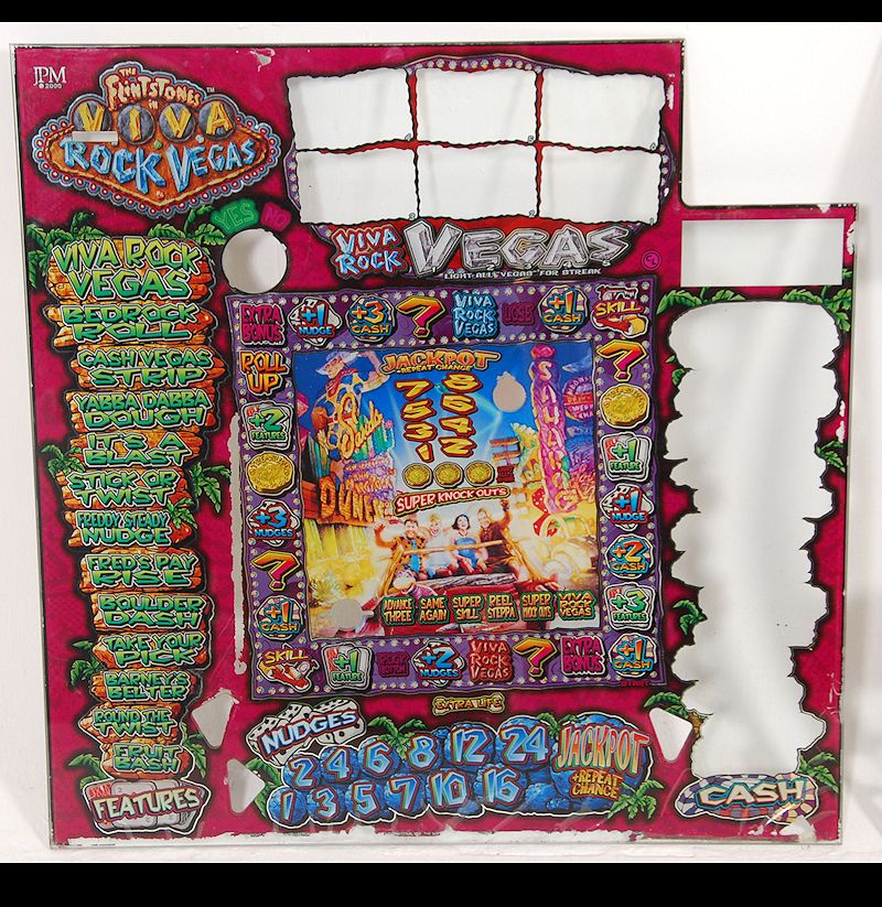 Two 20th century glass panelbacks from fruit gaming machines the first Viva Las Vegas The - Image 5 of 8