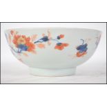 A Chinese 19th century Imari pattern bowl with fol