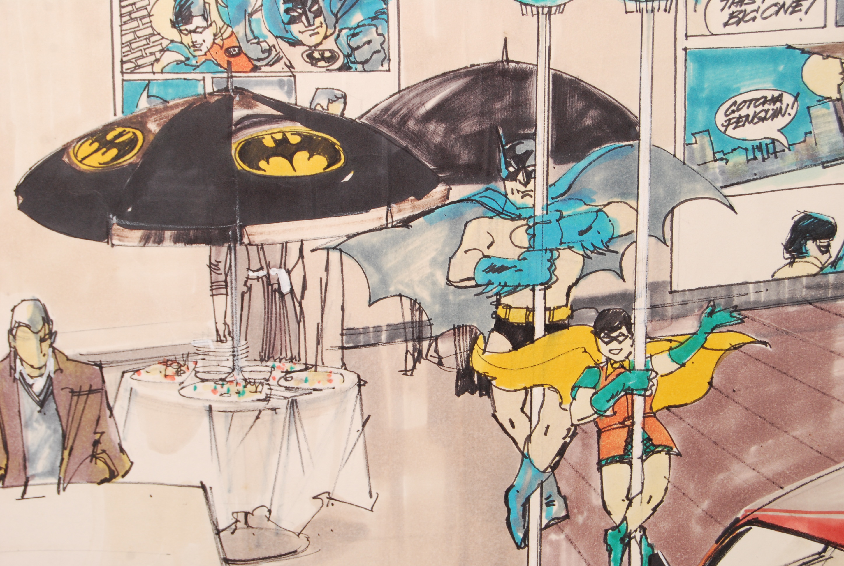 BATMAN METRO ADVERTISING ARTWORK - Image 3 of 7