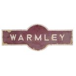 WARMLEY STATION RAILWAY SIGN